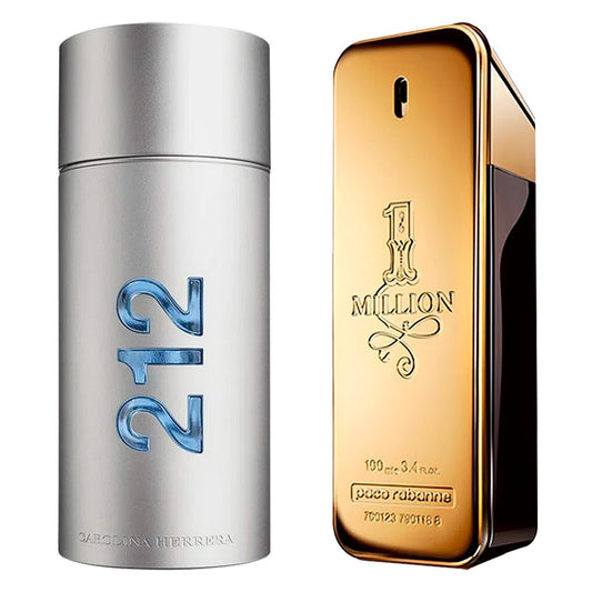 Combo de Perfumes Masculinos - 212 MEN y 1 Million