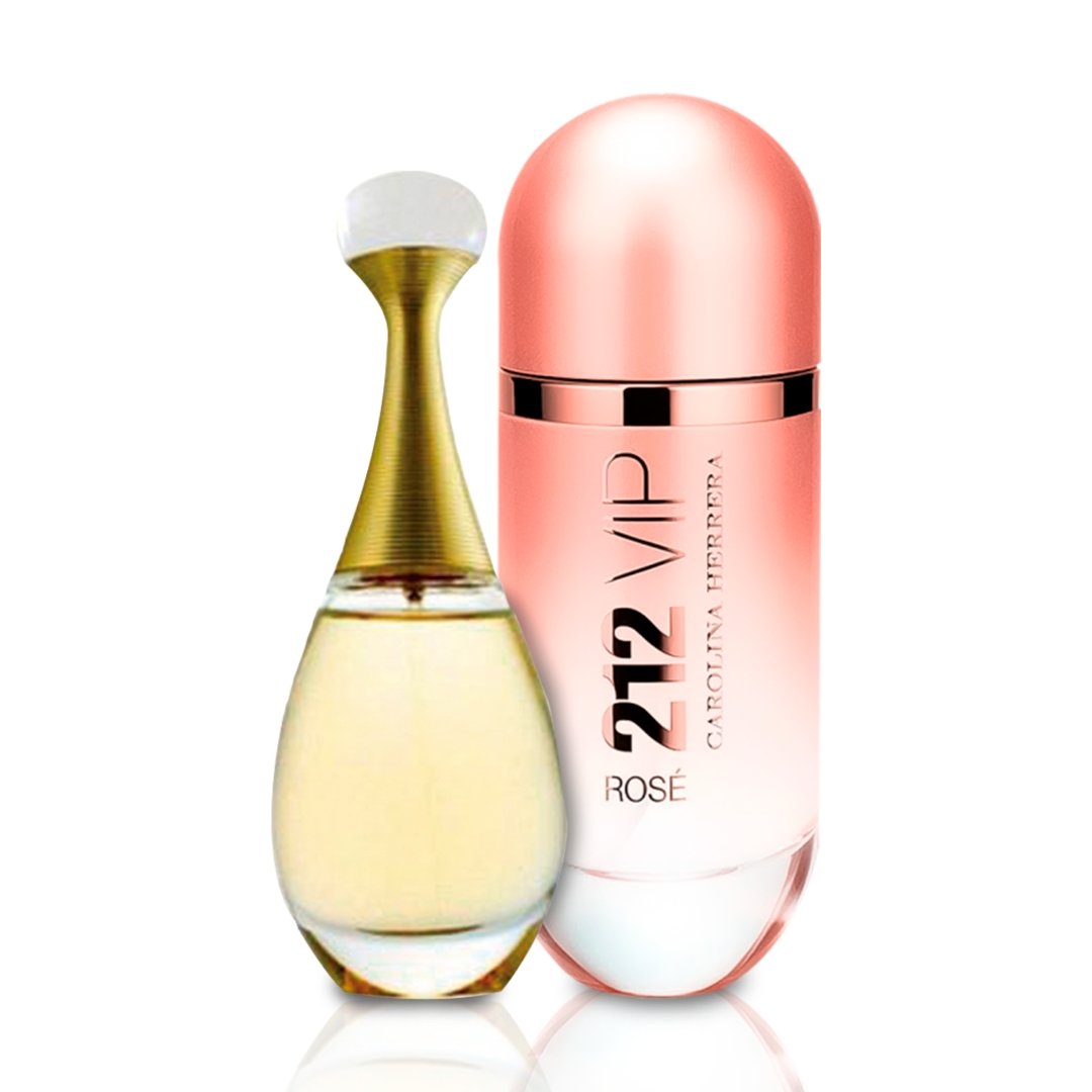 Combo de Perfumes Jadore & 212 VIP Rosé Femenino