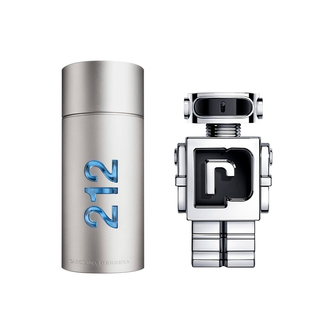 Combo de Perfumes Masculinos 212 MEN y Phantom