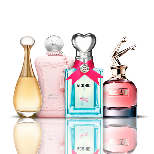 Set 4 Perfumes | Funny Moschino + Delina + Scandal + J'adore 100 ml
